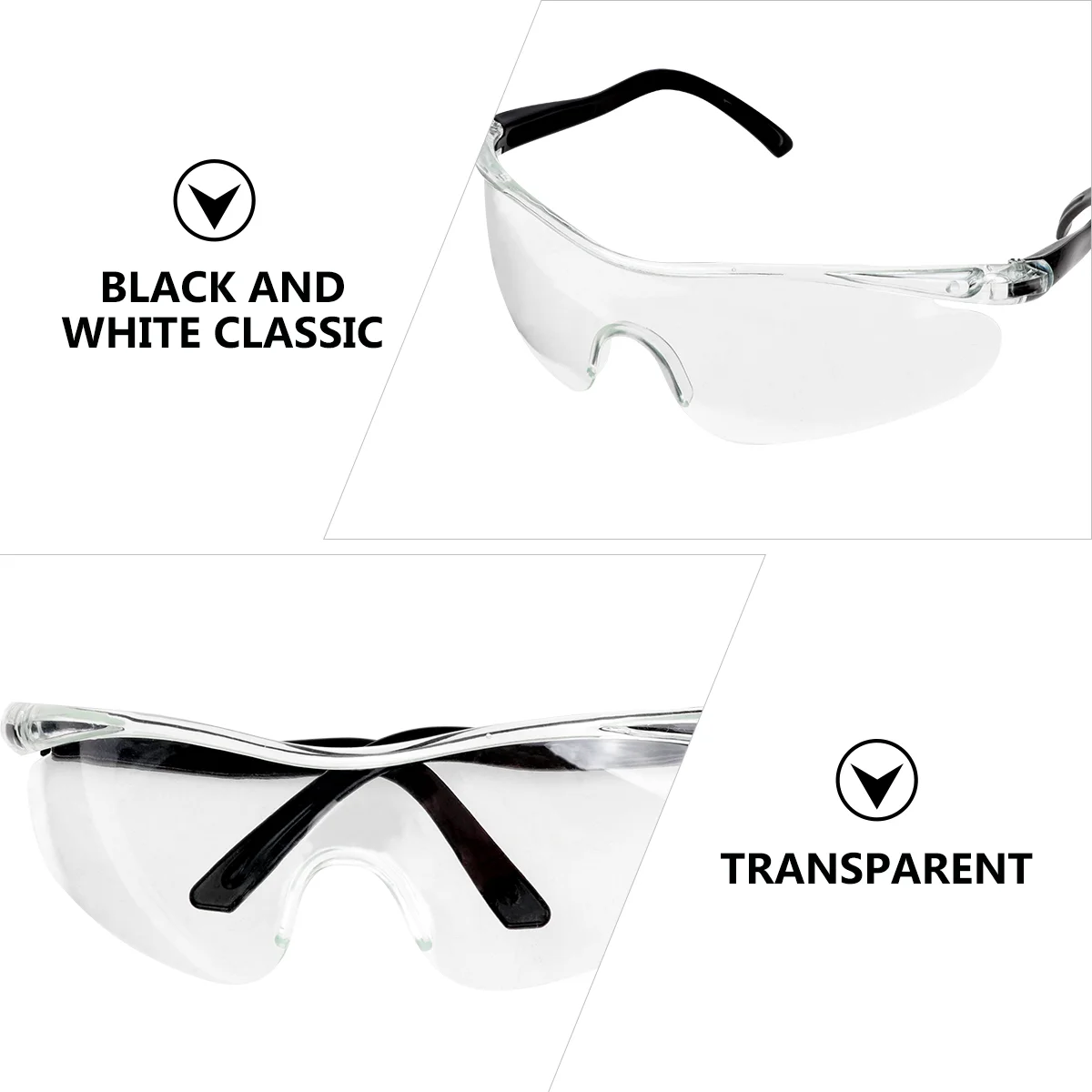 3-teilige wasserdichte Kinderbrille, stoßfest, transparent, Augenschutzbrille, Schutzbrille, Material für Kinder, Shooter