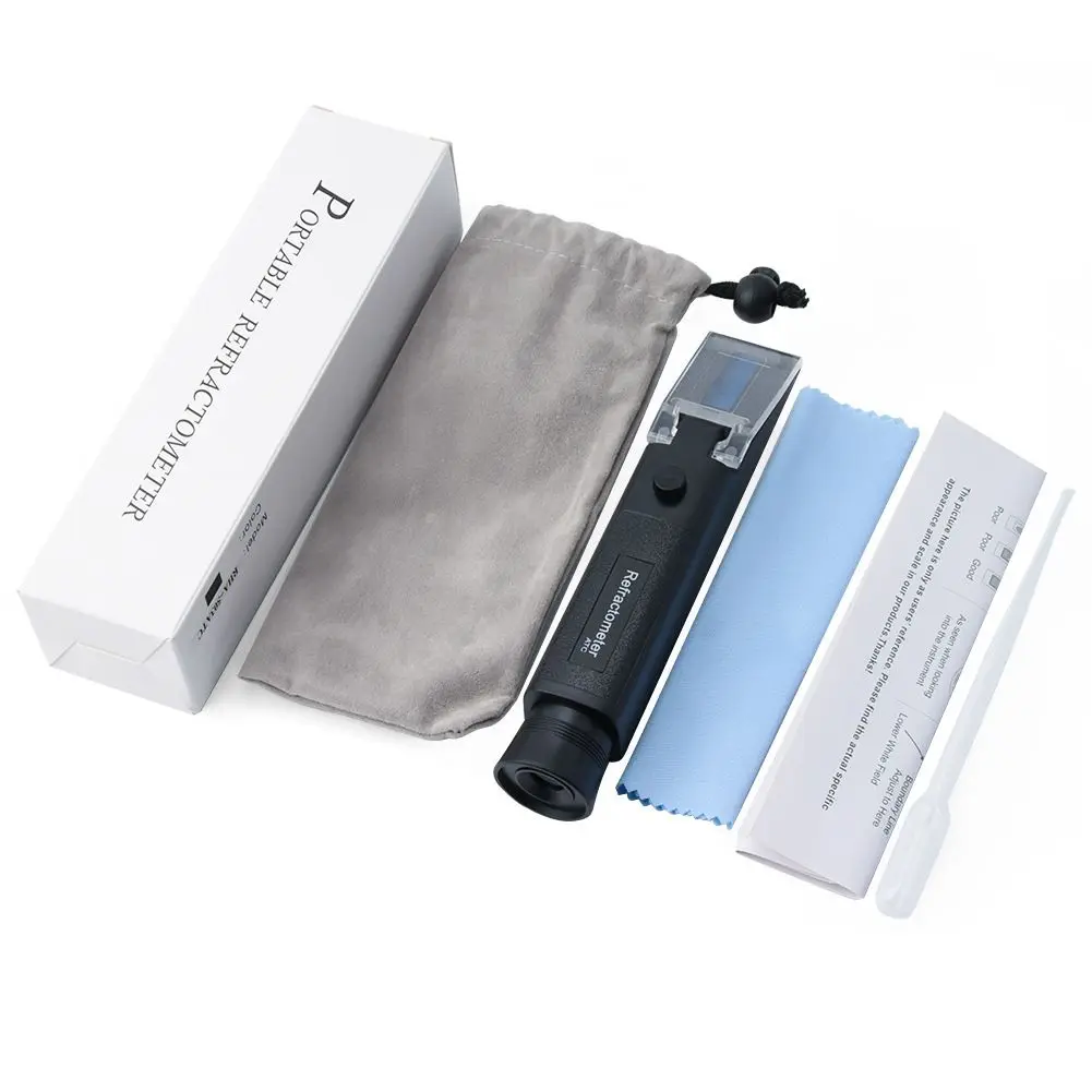 1 Piece Manual Refractometer 0-32% Specific Gravity Sugar Meter For Home Brewing Wine Making Fruit Testing