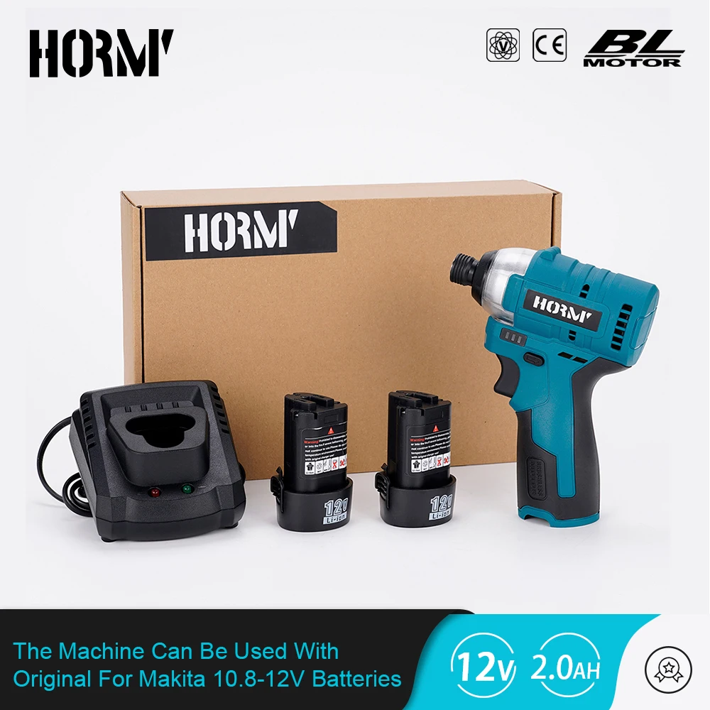 2000MAh Cho Makita Pin 12V 120Nm Điện Không Dây Tua Vít Điều Chỉnh Mô Men Xoắn Điện Không Dây Máy Khoan Tác Động Tự Làm Công Cụ Điện