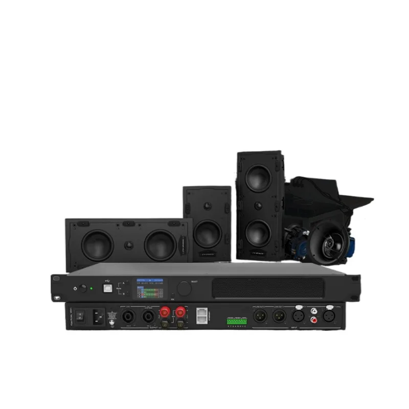 8 Inch DualSpeaker Home Theater Pro Audio System Full Range Sound for KTV Stage Indoor Live Party Entertainment Performance