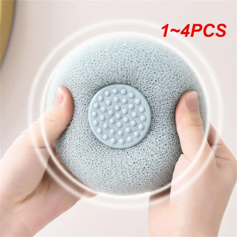 1~4PCS Bath Brush Massage Bath Dense Mesh Blue Toiletries Bath Flower Durable Multi-color Optional Green Houseware