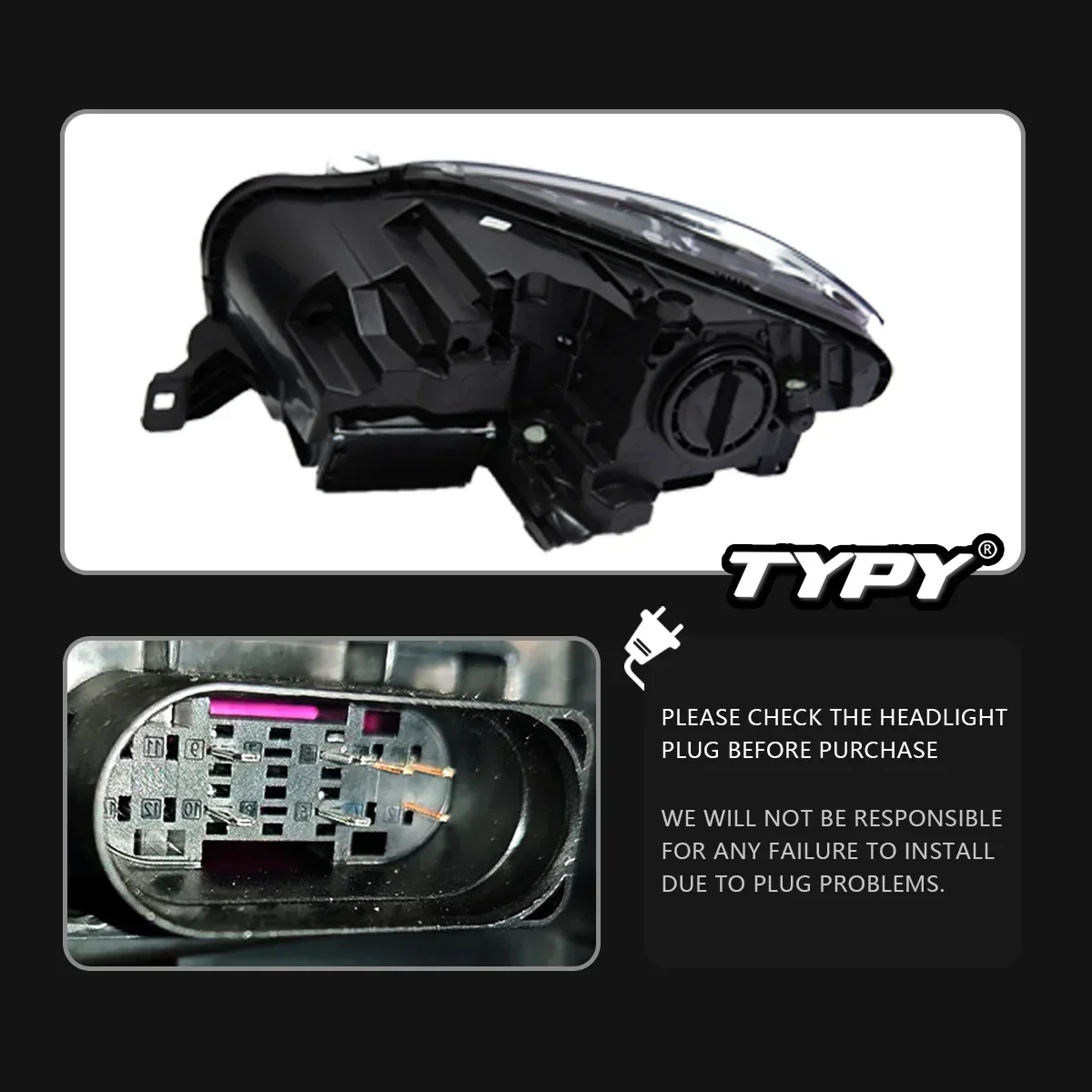 

TYPY автомобильная фара для Benz ML W164 2012-2015, обновленная модифицированная для нового DRL, динамический указатель поворота, светодиодная фара, автоаксессуары