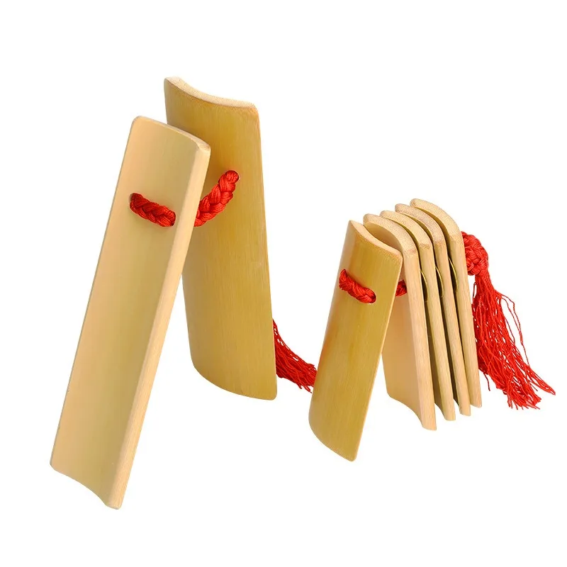 

Бамбуковые кастаньеты для взрослых, детей, начинающих и профессионалов, Tianjin Eloquence, малые, с бамбуковыми палочками