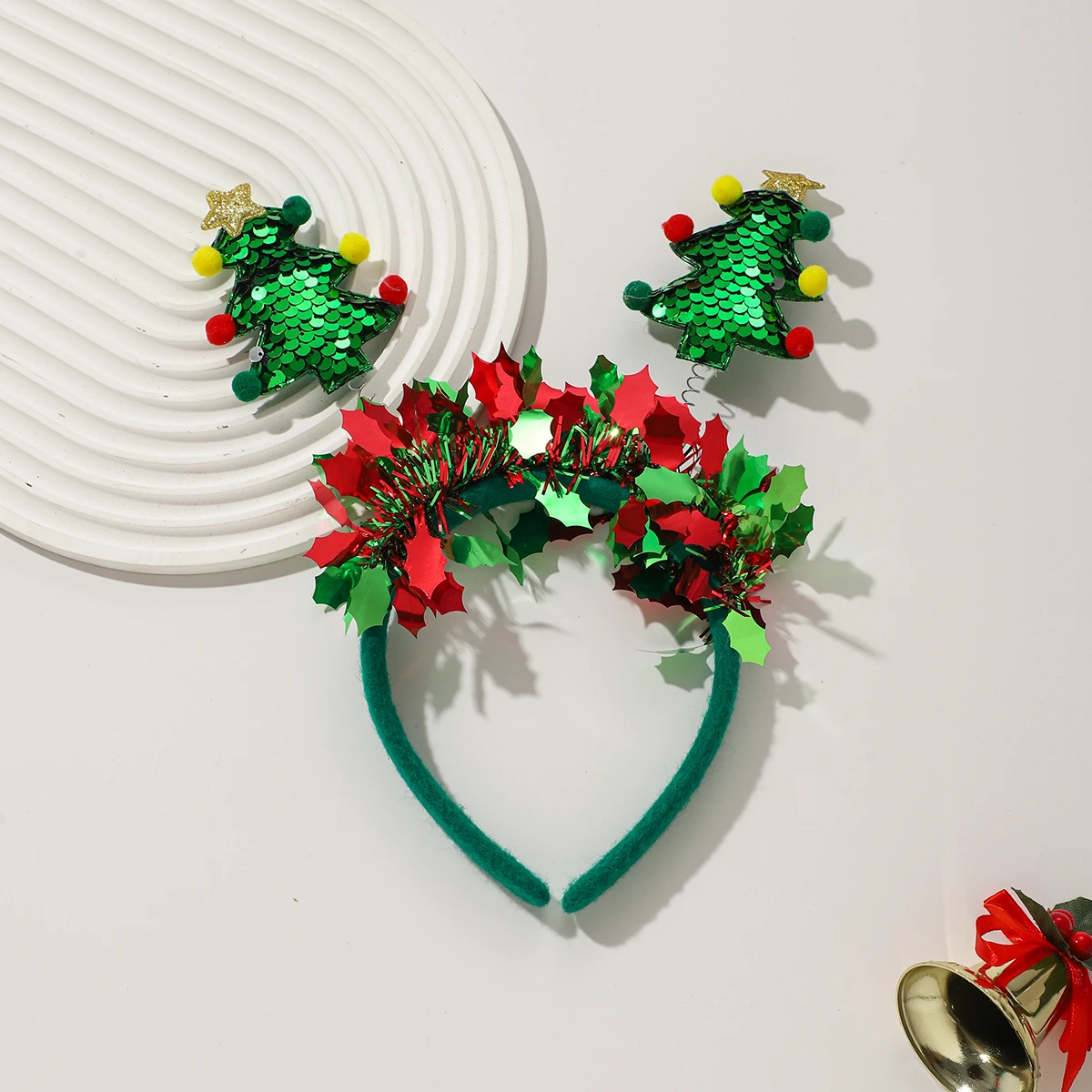 1/3 PCS Weihnachten Stirnband Santa Claus Elf Weihnachtsbaum Stern Kopfbedeckung Dekorationen für Mädchen Frauen Frohe Weihnachten Neujahr Geschenke – Detail 5