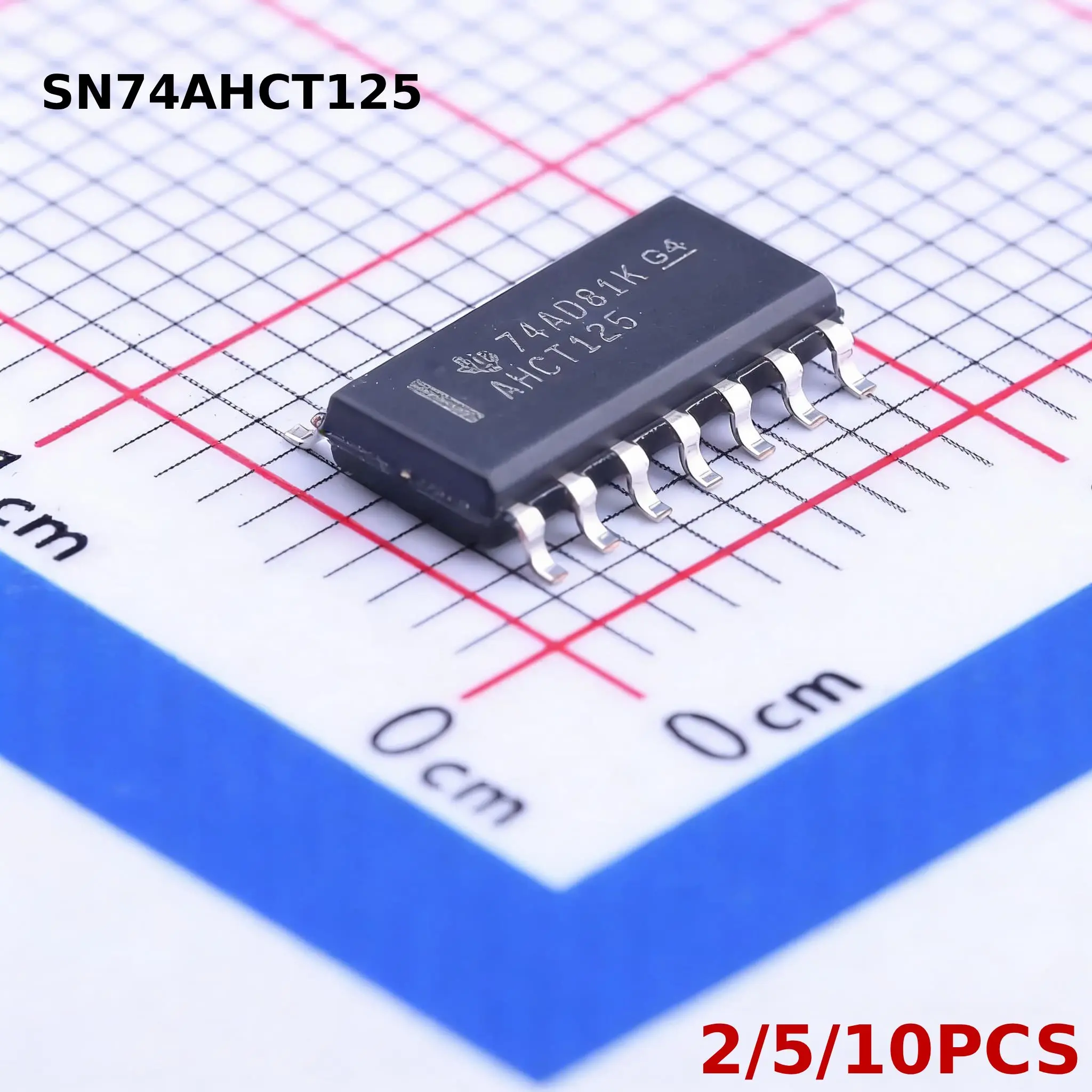 2/5/10PCS SN74AHCT125 SN74AHCT125DR 74AHCT125 74AHCT125D AHCT125 SOIC-14 Quad Bus Buffer Gate Chip IC Integrated Circuit SMD