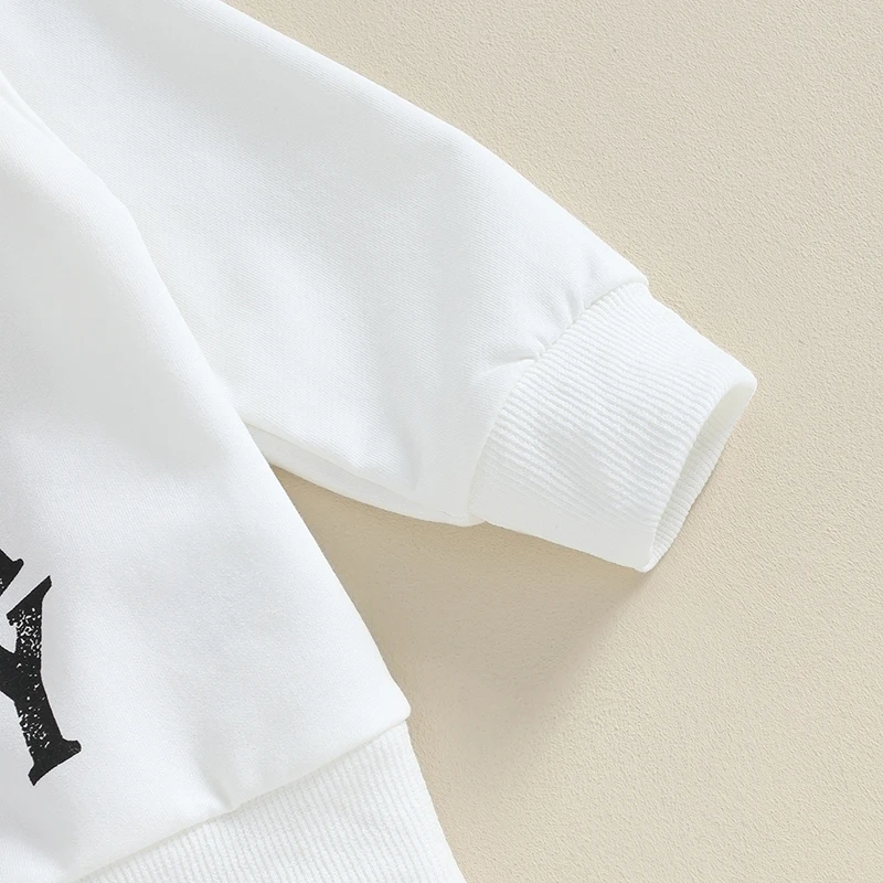 2-teiliges Herbst-Ensemble für Kleinkinder mit stilvollem Langarm-Sweatshirt und Hose. Entzückendes Kleinkind-Outfit für die Herbstsaison