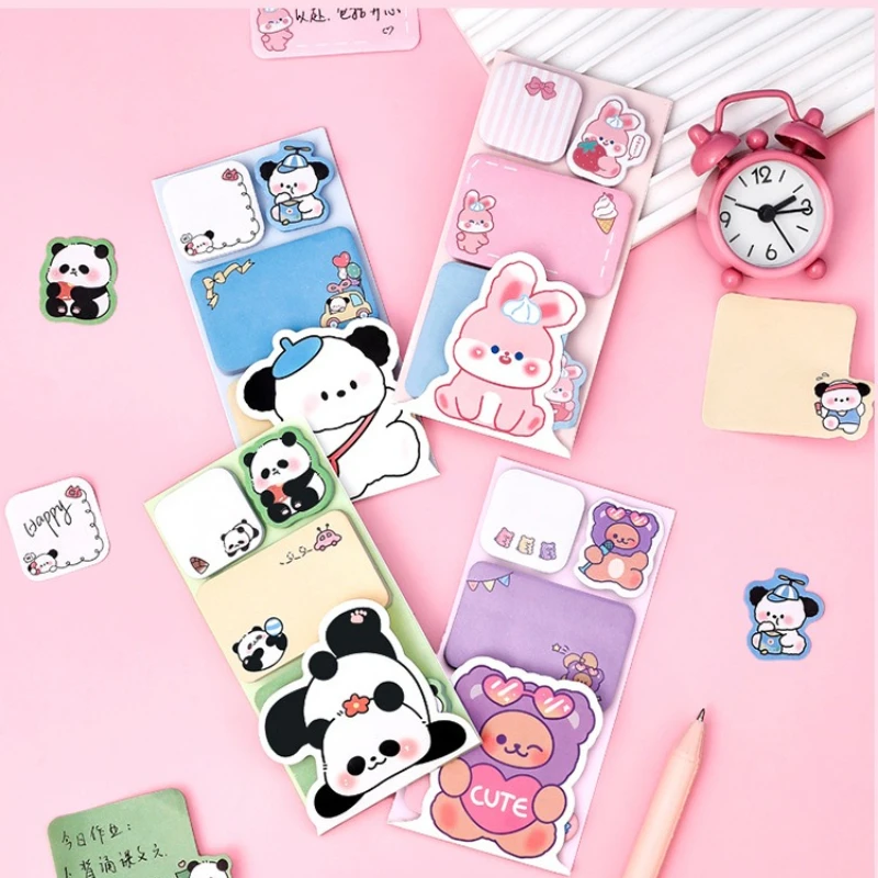

Gift Cartoon Animal Combination Sticky Note Student Notebook Decoration Cute Girl N Times Memo Pad Kawaii Stationery Lovely