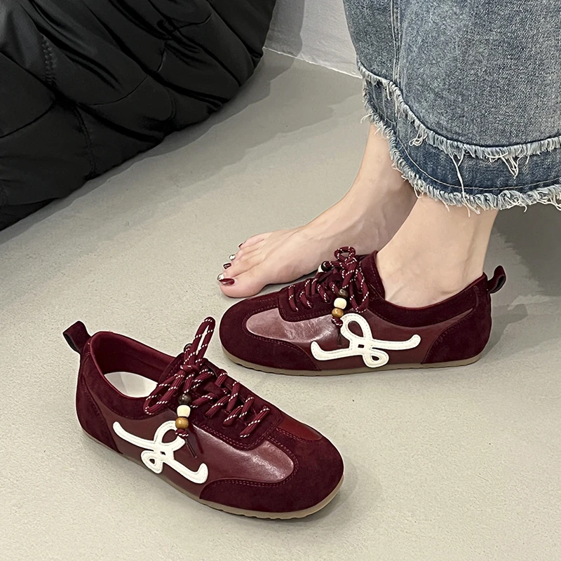 Women's Retro Trainer Shoes - Casual, Height-Increasing, Autumn Style, Flat Sole, Soft & Versatile