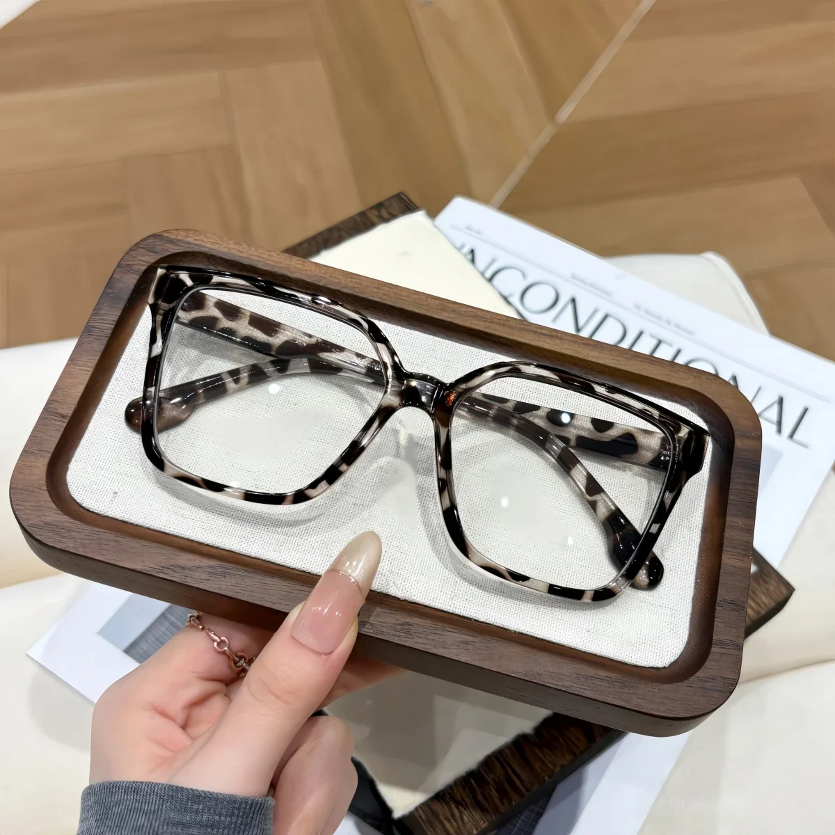 Gafas cuadradas ópticas retro con bloqueo de luz azul para mujer, gafas graduadas para miopía de marca de lujo, 1 unidad