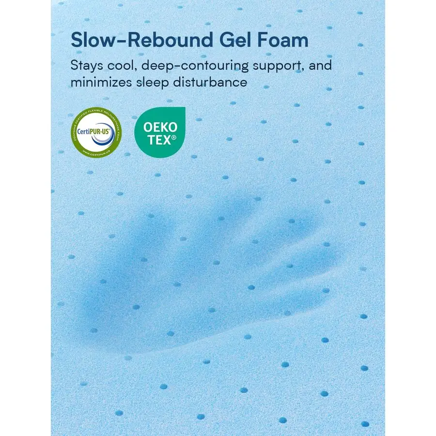 Matelas ferme, matelas en mousse à mémoire de forme gel rafraîchissant de 12 pouces, soulagement des maux de dos, housse en soie glacée rafraîchissante, matelas de lit dans une boîte, CertiPUR