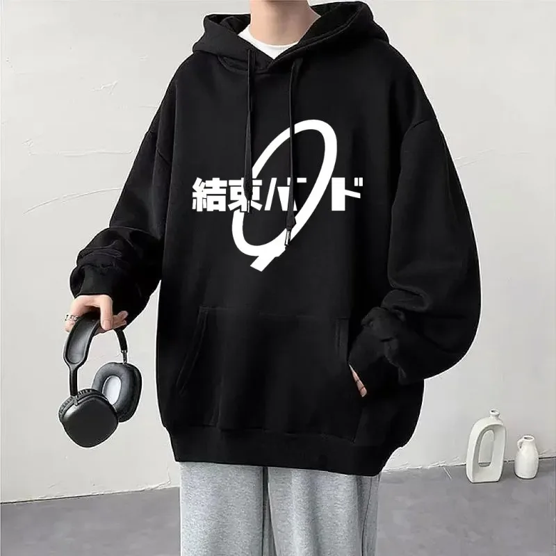 أنيمي كوس بوتشي ذا روك! هوديي Kessoku Band Logo الأزواج هوديس Goto Hitori Ijichi Nijika Cospaly المتضخم كم طويل الذكور