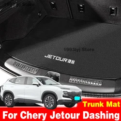 Flannel Car Mats For Chery Jetour Dashing 2022 Trunk Mat Mat Accessories All Weather Dustproof Protection Pad