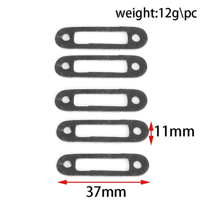 5pcs 6591/97024 ปะเก็น Muffler Non-asbestos สําหรับ Kyosho FW06 1/10 RC รถอะไหล่อัพเกรดอะไหล่อุปกรณ์เสริม