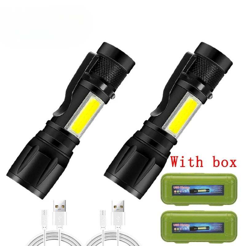 Oplaadbare LED-zaklamp Zoombare zaklamp met LCD-scherm 3-modi Waterdicht Krachtig handlicht Outdoor Wilderness Camping - afbeelding 1