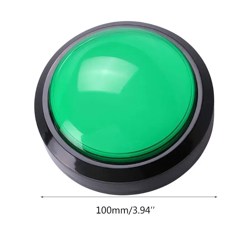 La machine de jeu partie le grand bouton poussoir rond LED de 100mm illuminé avec le microswitch