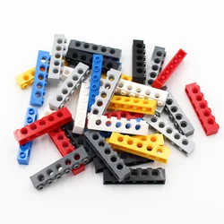 50pcs Technology 3894 Brick 1x6 with Hole Thick Bricks Model Building Blocks Compatible  Accessories Parts Mechanical Science