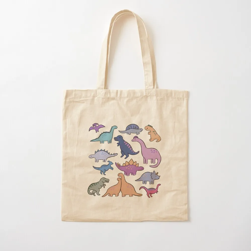 Cute Dinosaurs pattern Tote Bag Custom bag Canvas bag custom fabric bags woman 2025