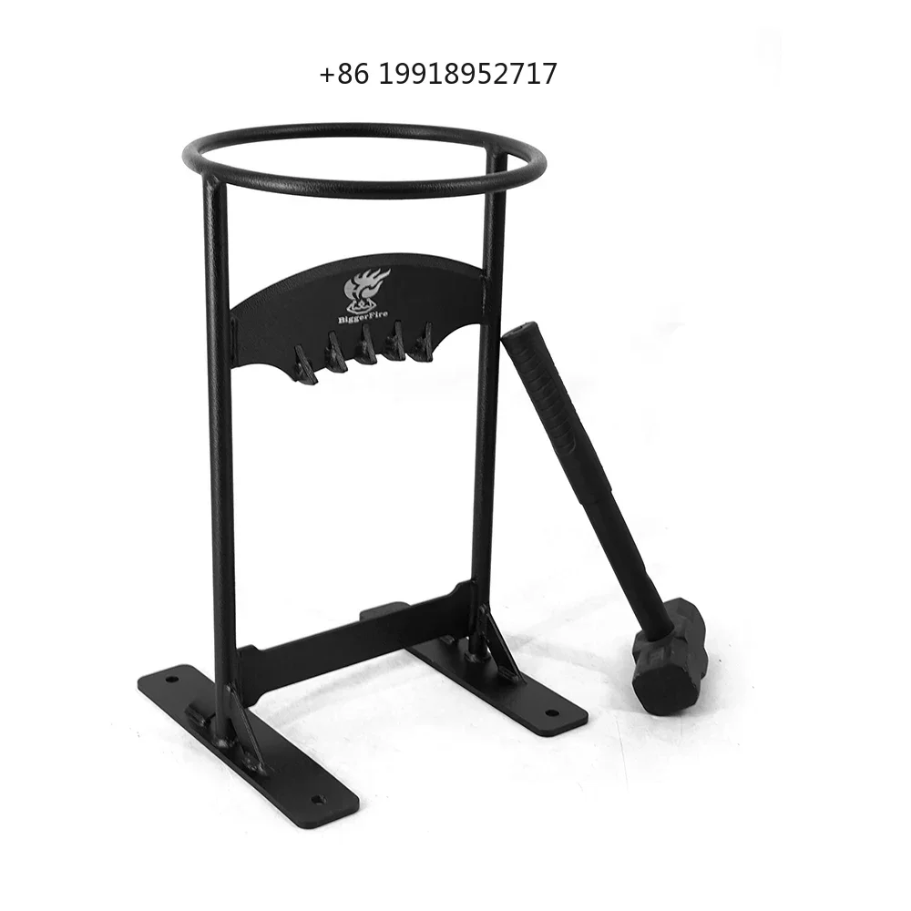 Wood Splitter, Manual Carbon Steel Wood Splitter, Wood-Splitting Tool for Indoor Outdoor Use with hammer JJ122