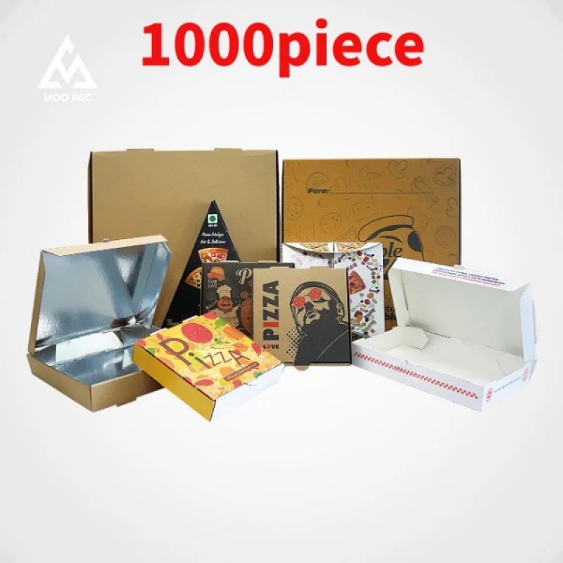 

10 00piece.Custom.Eco Friendly Custom Recyclable Printed Corrugated Board Paper Pizza Box Pizza Packaging