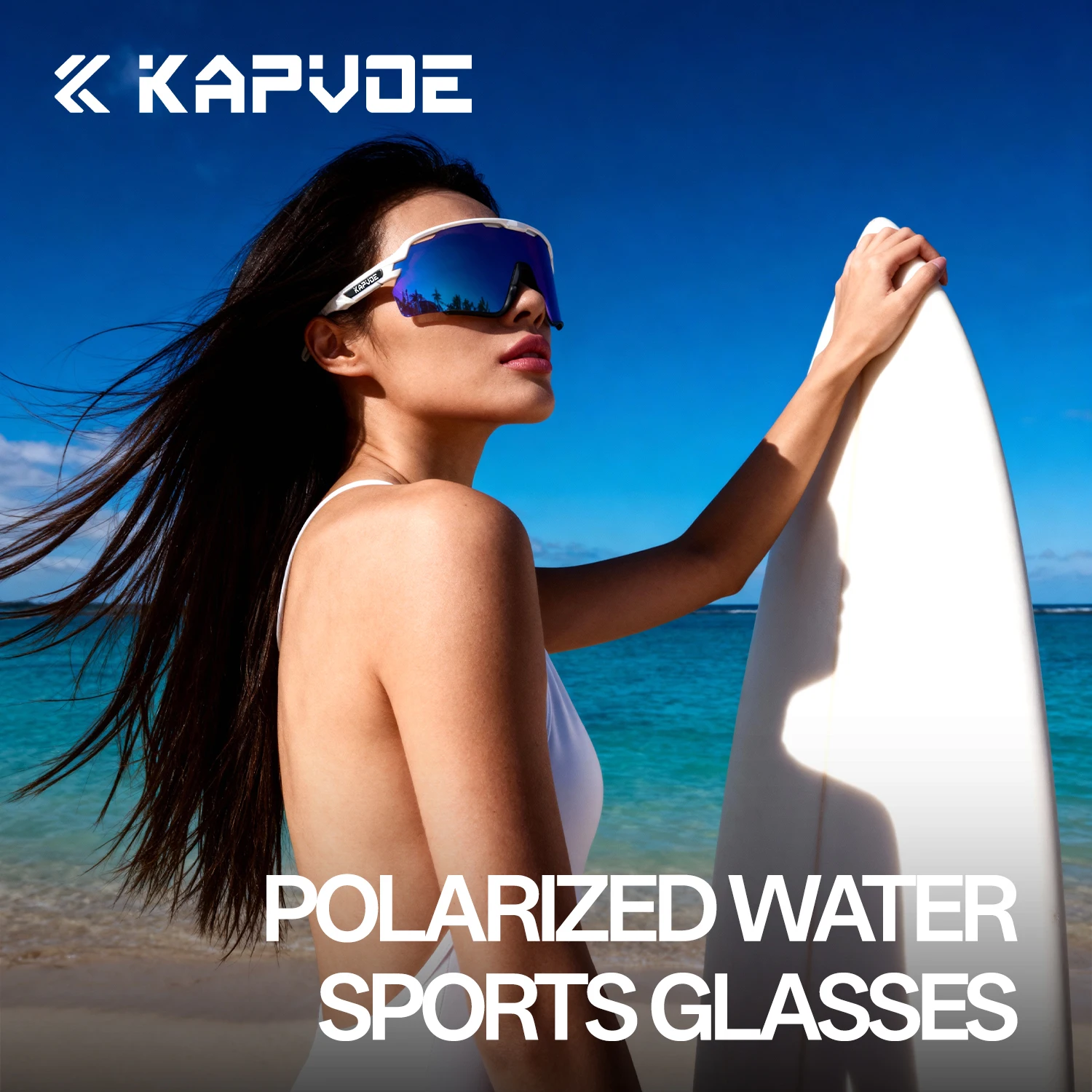 KAPVOE Aquatic Outdoor Sport UV400 Eyewear Professional Surfing Boating Angling Anti-glare Kayaking Protective Polarized Glasses