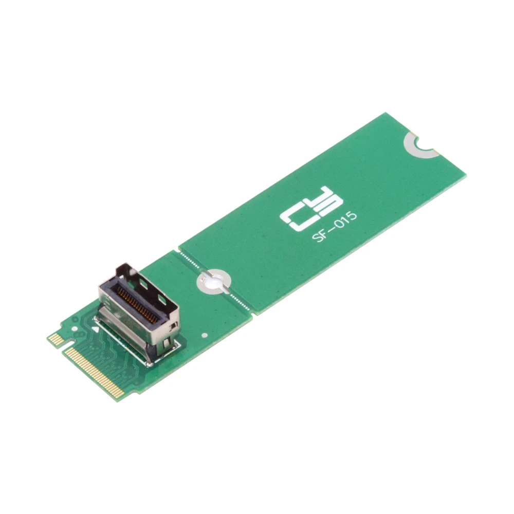 

PCI-E 5.0 4.0 M.2 M-key to MCIO Mini Cool Edge IO Female Host Adapter for PCIe Nvme SSD 2280 2230