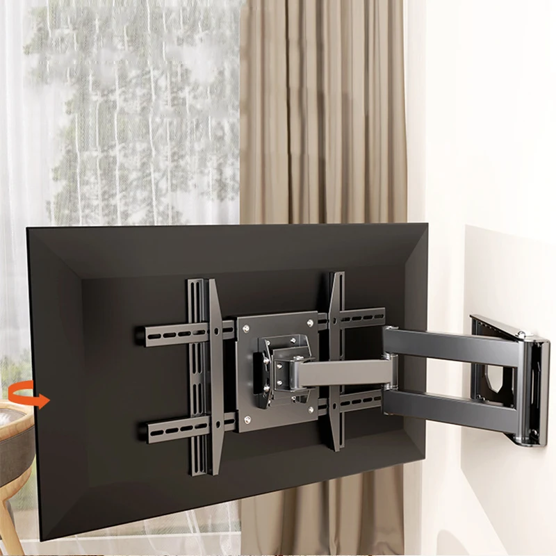 TV Wall Mount Bracket for 26-60 Inch LED, LCD, OLED Flat Curved TVs, TV Mount with Dual Swivel Arm Extend Tilting Rotation