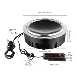 Kommerzielle Leistungsinduktionsherde der oberen Leistung, runde Einbausteuerung des Herdes, Eisenpotentiometer, konkaver Stammtyp, 220 V 10 Hauptverkaufsinduktion Fogao Emped - №3