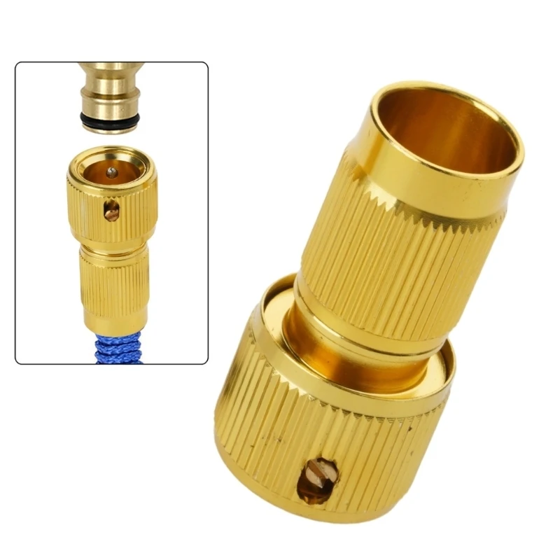 57BE Brass Expandable Hose Connectors Quick for Simple Water Flows in Gardens