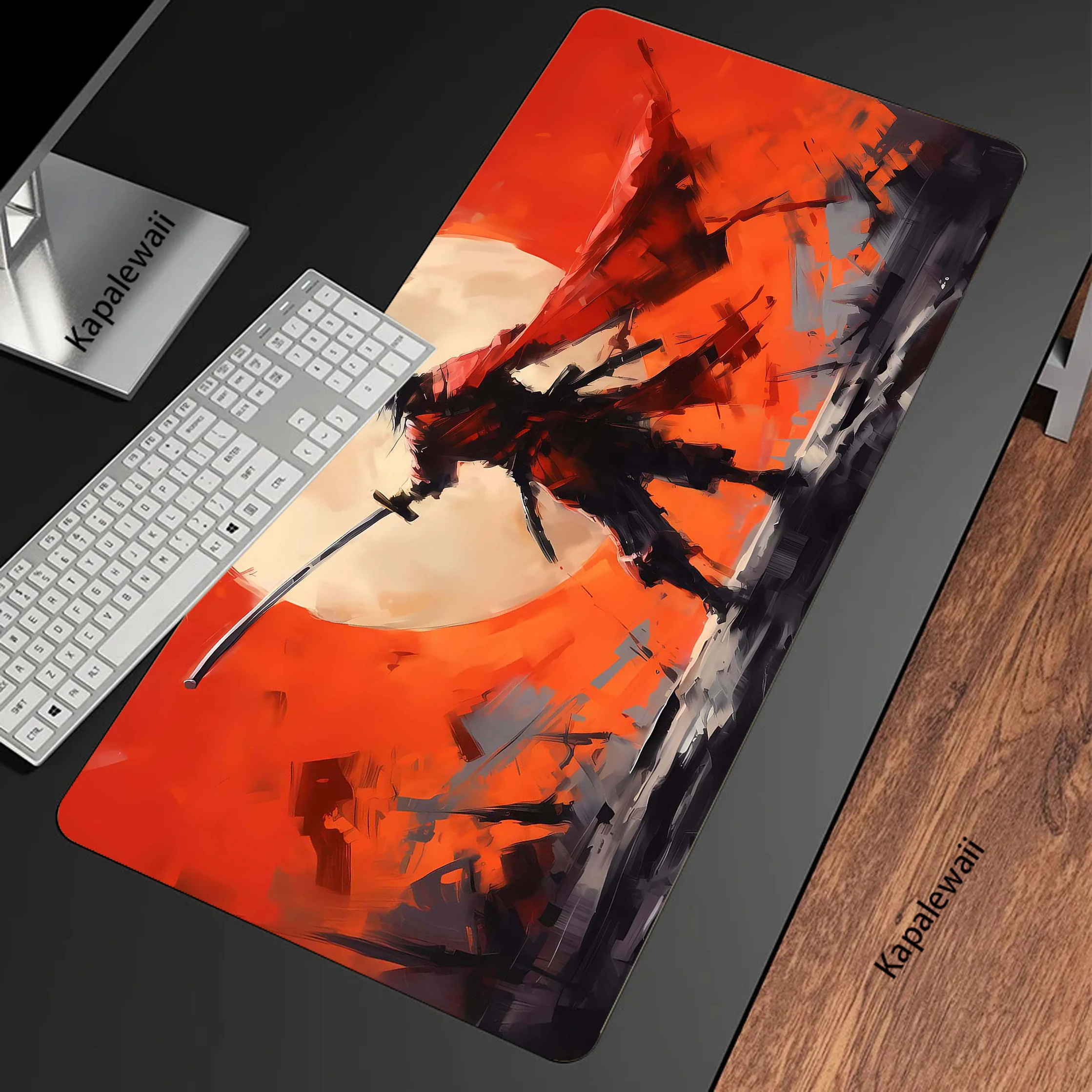 Japanese Style Mouse Pad Pc Gamer Mousepad Rubber Mouse Mat Gaming Speed Keyboard Pads Notebook Office Rubber Desk Mat 400x900mm