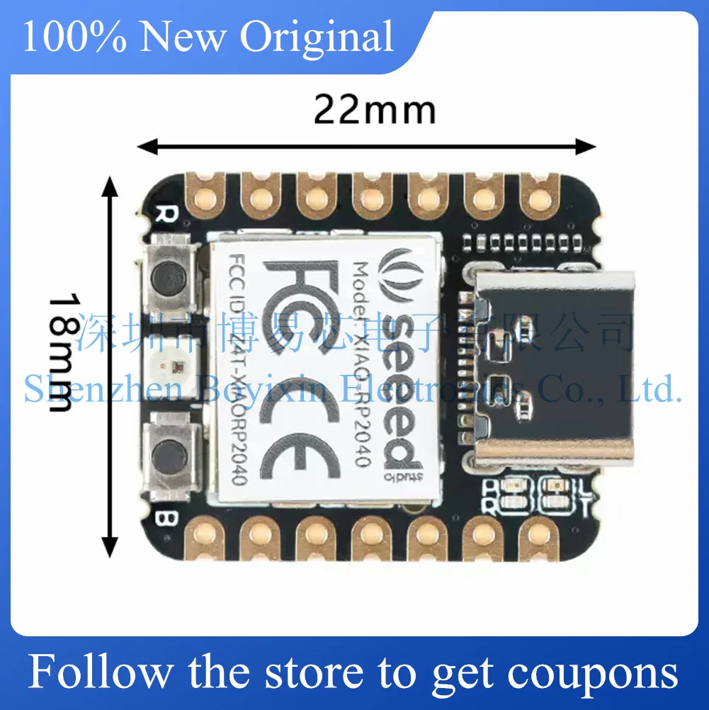 Original genuine XIAO RP2040 uses Raspberry Pi RP2040 module.Original Product.