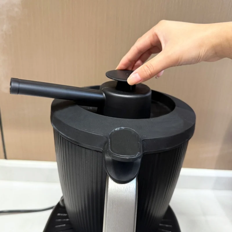 2 Piezas de Desviador de Vapor para Thermomix TM7, Guía de Vapor para Cocinar, Tubo de Guía de Vapor 360 °   Deflector de Vapor Giratorio con Protección para Gabinetes de Cocina