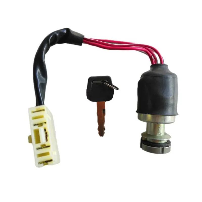 Tractor Ignition Switch with Keys, 5-Wire Socket Ignition Lock For Lovol 904 1204 430