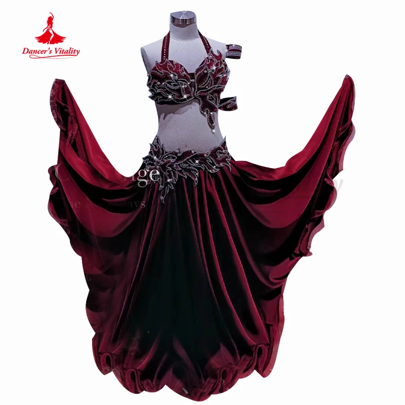 

Belly Dance Performance Costume Suit for Dancer Wear Competition Suit Customsized Girl's Classical Oriental Competition Outfit