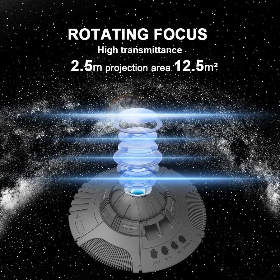 Imagem -03 - Ufo Led Star Projector Lamp para Crianças Projeção de Planetário Galaxy Starry Sky Night Light Decoração do Quarto Novo em 1