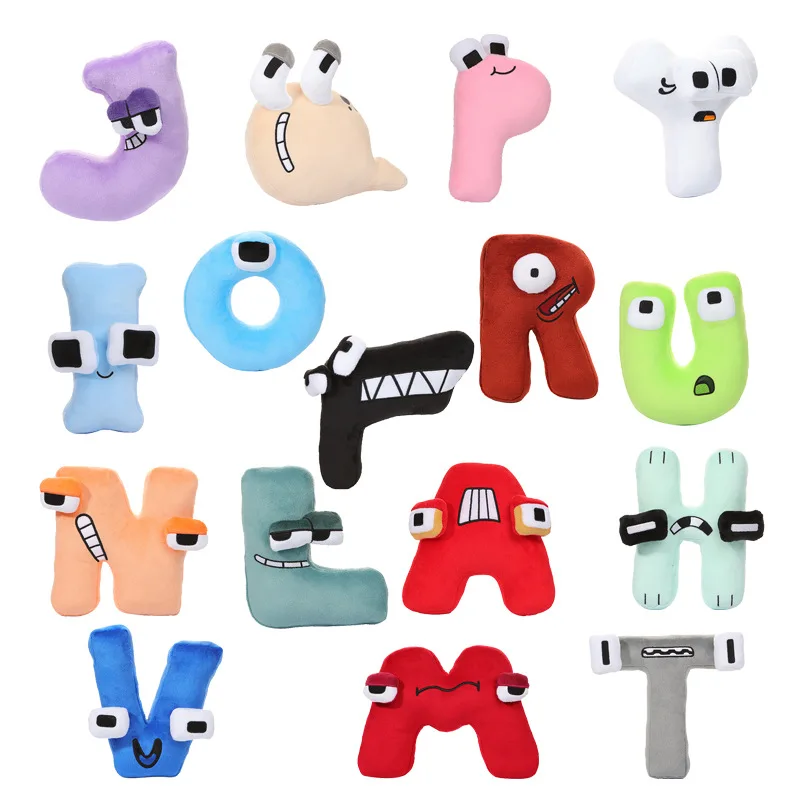 

26 styles Alphabet Lore Plush Toy Game Alphabet Lore But Are Stuffed Plushie Doll Anime Color Soft Baby Hug Pillow Kid Gift