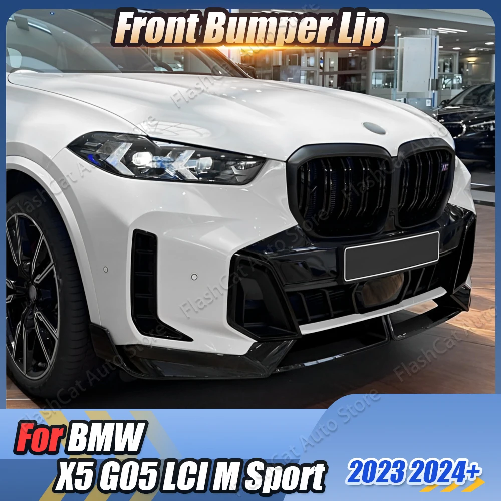 

Car Front Bumper Splitter Lip For BMW X5 G05 LCI M Sport 2023 2024 Diffuser Body Kit Spoiler Guard Body Kit Cover Tuning Trim