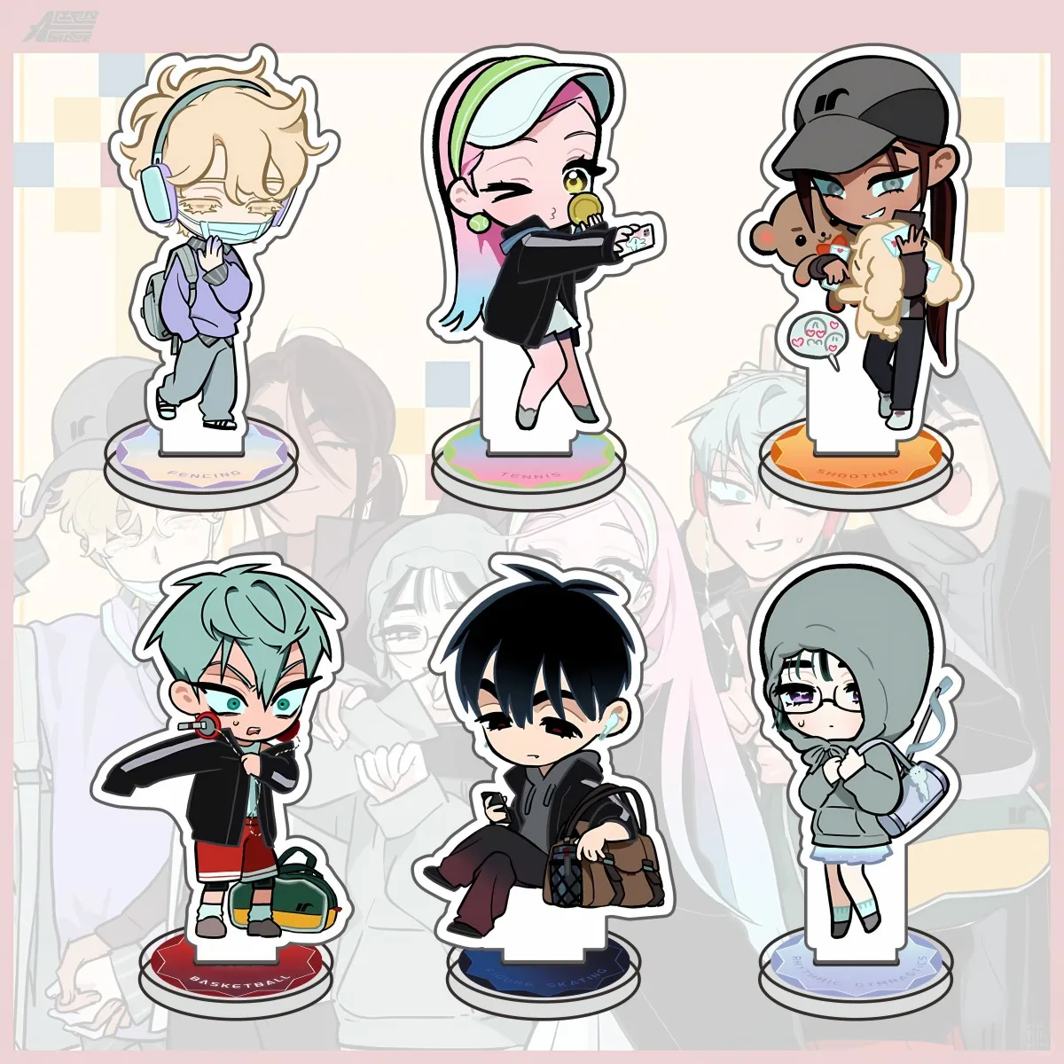Anime ALIEN STAGE IVAN & TILL Gift Toy Figures Acrylic Stand Model Action Figure Ornament Accessories Models Desktop Ornaments