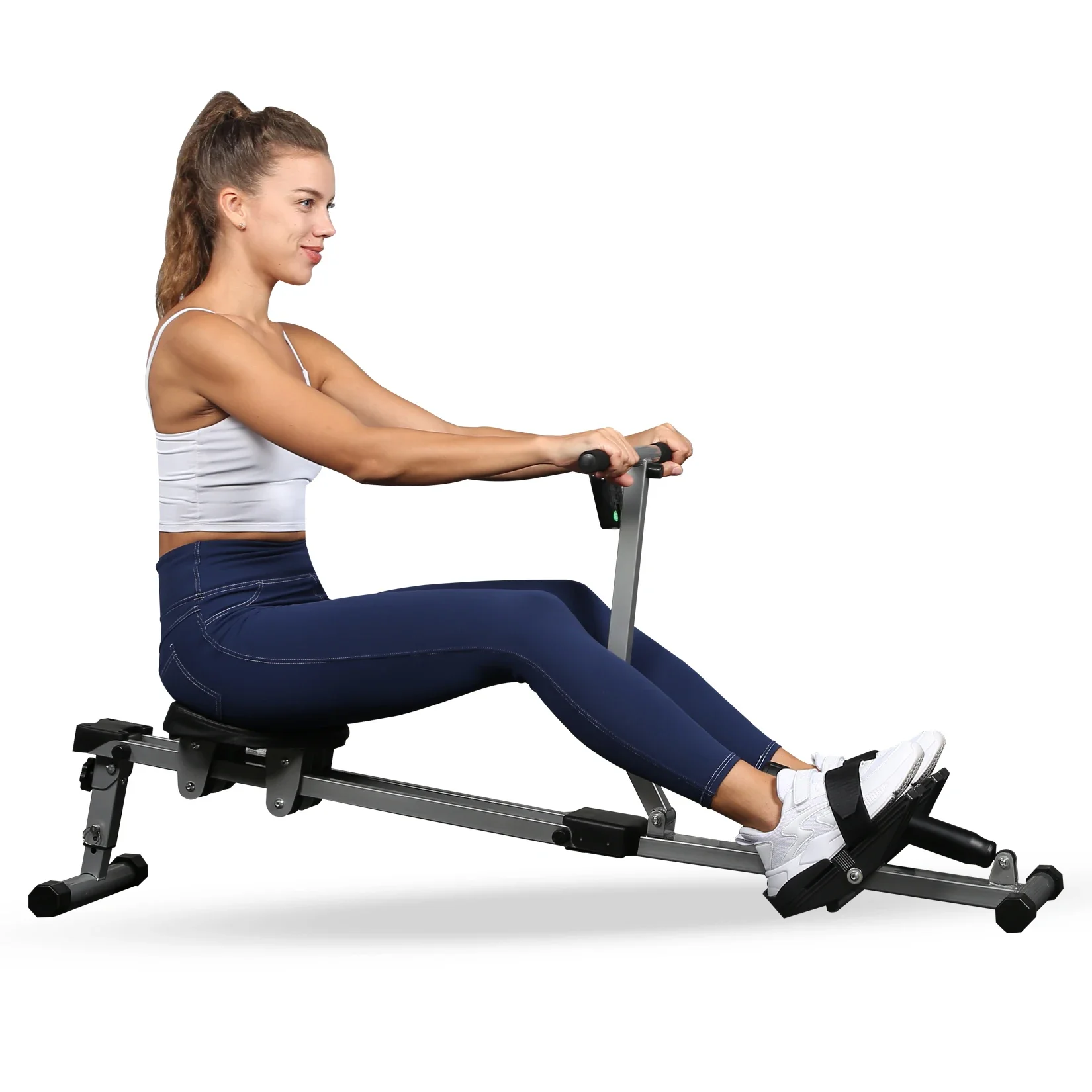 

Be suitable for Fitness Rowing Machine Rower Ergometer, with 12 Levels of Adjustable Resistance, Digital Monitor and 260 lbs of
