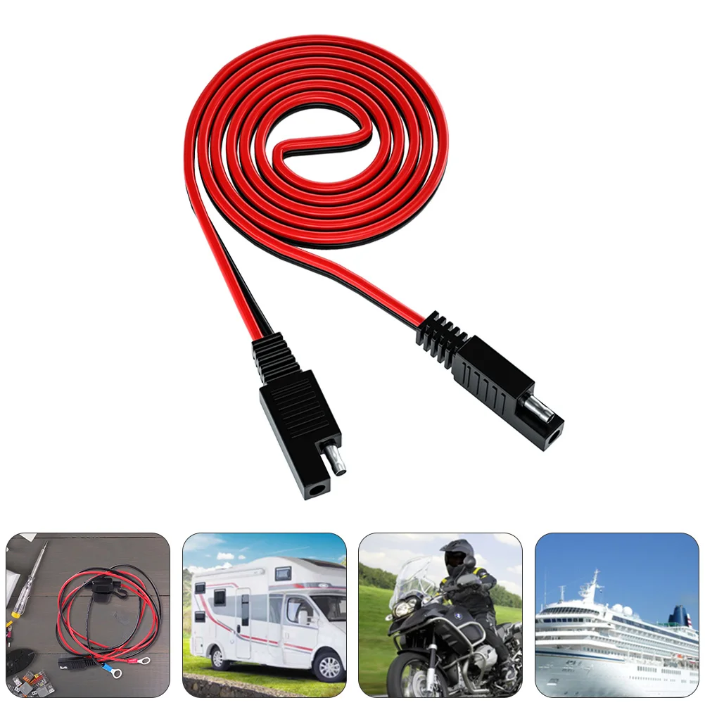 

1pc Dual Sae Cable High Quality Extension Cord Terminal Harness Wire Eyelet Connection Lead For Abs Motorcycle Durable