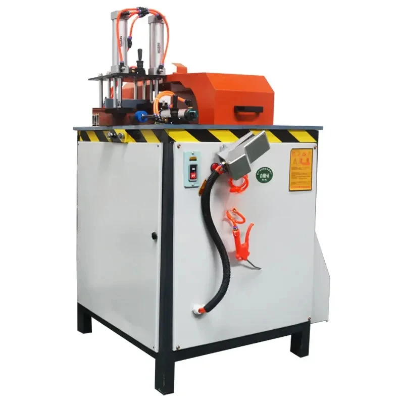 YYHC-400/450/500 saw 45 angle degree cutting saw single head pneumatic aluminium profile cut machine high precision