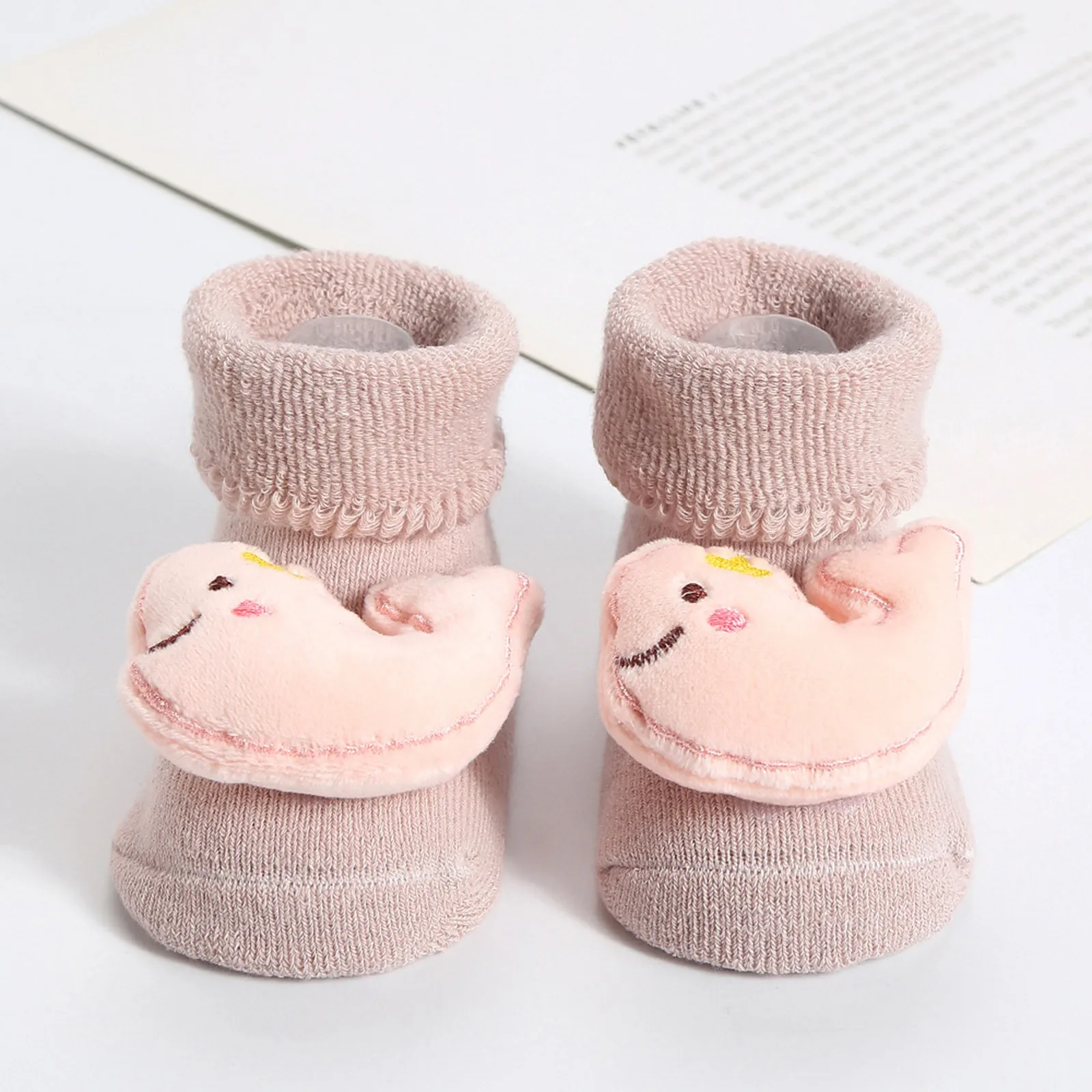 Cute Baby Socks Newborn Glue Dispensing Floor Socks Floor Crawling Socks Shoes First Walkers Prewalker Boots Infant 0-24 Months