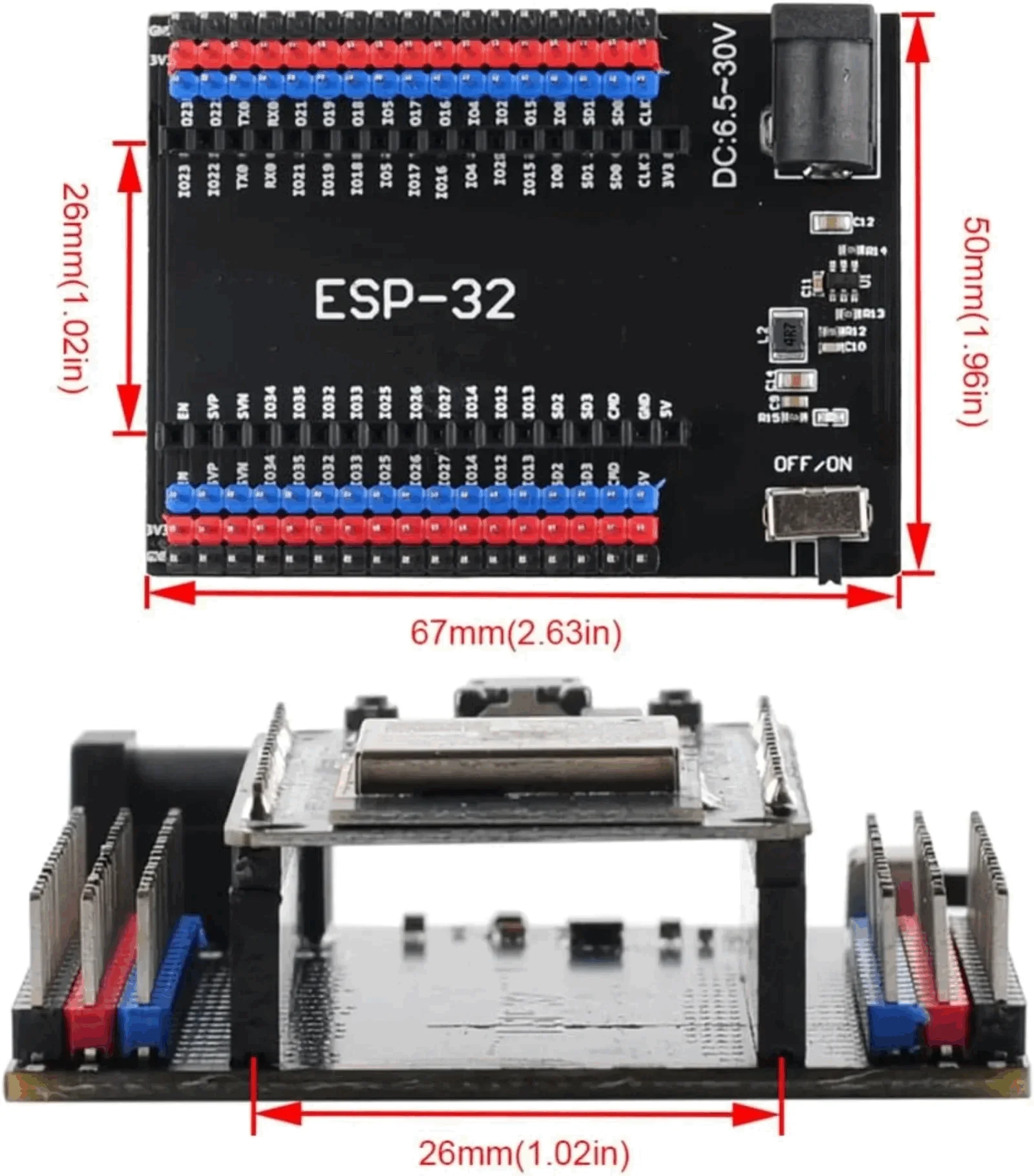 ESP32 DevKit V1 Development Board 2.4GHz WiFi Wireless BT 36 Pin Dual Core MCU Module Compatible with Arduino DIY IoT Project image 5