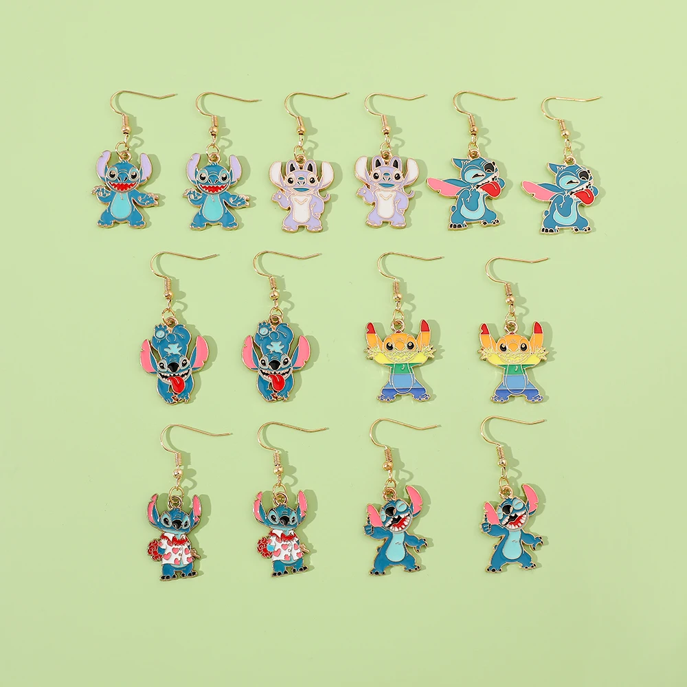 Disney ‌Lilo & Stitch Earrings Sweet Fashion Earrings Girls Birthday Party Jewelry Accessories Gifts