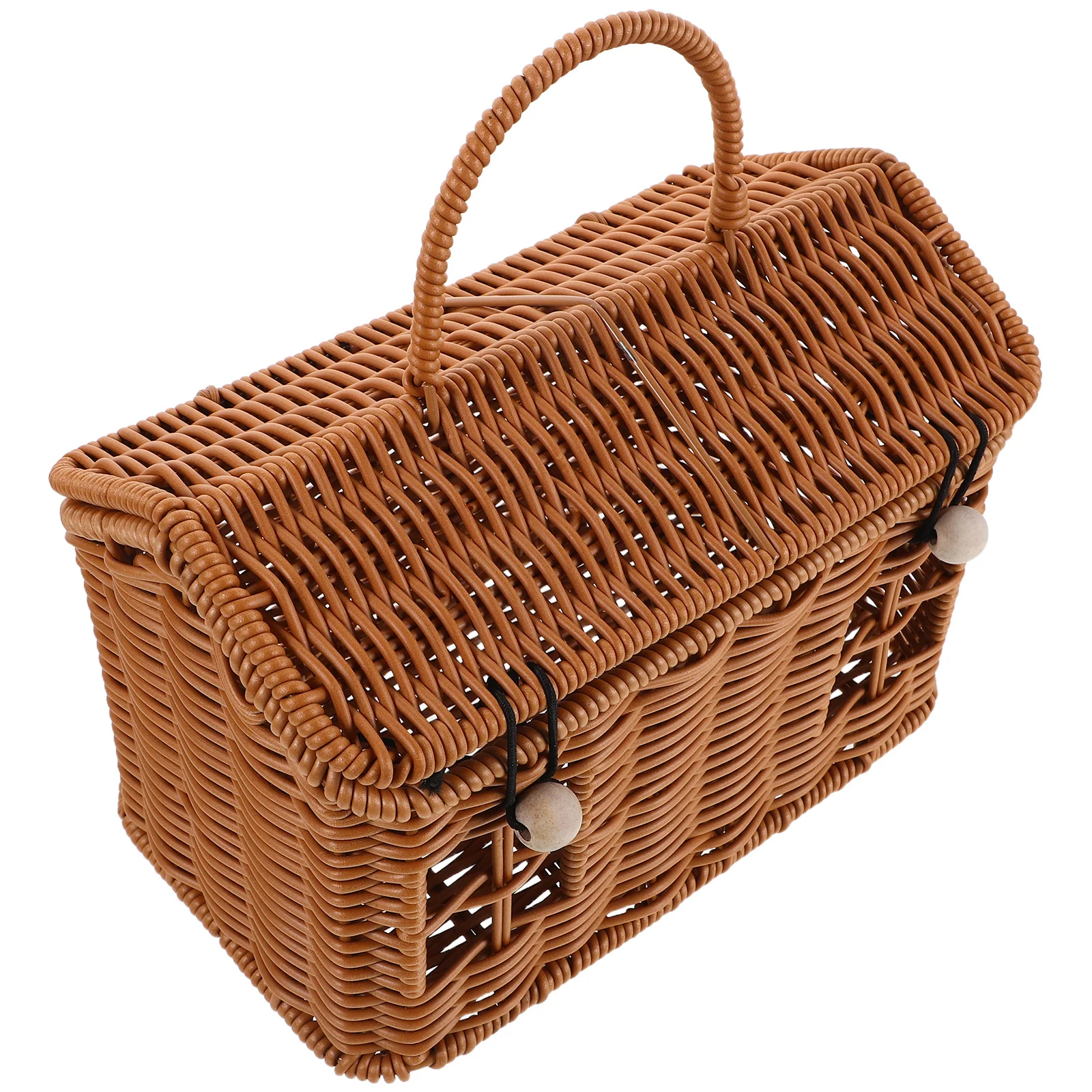 

Woven Gift Box Shaped Christmas Candy Basket For Wedding Party Favors Decorative Storage Basket With Handle