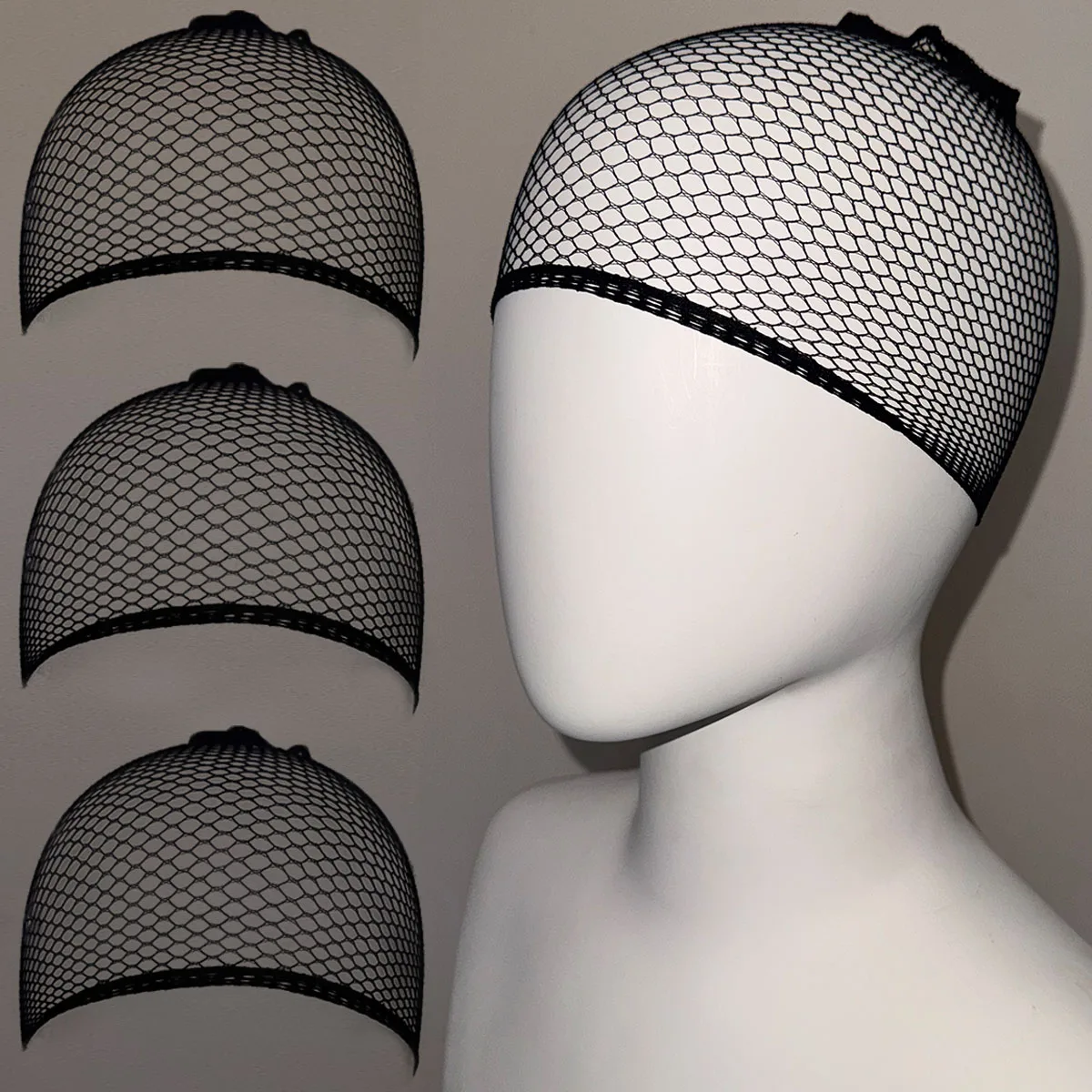 

Wig Cap Non Slip, Black Mesh Net Wig Caps for Women Men, Kids, Weaving Hair Net Close End Fishnet