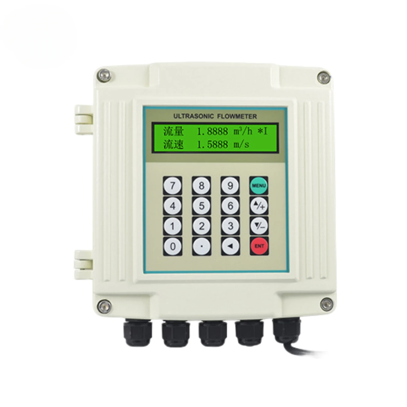 

4-20mA/pulse/RS485/RS232 clip-on ultrasonic intelligent flowmeter