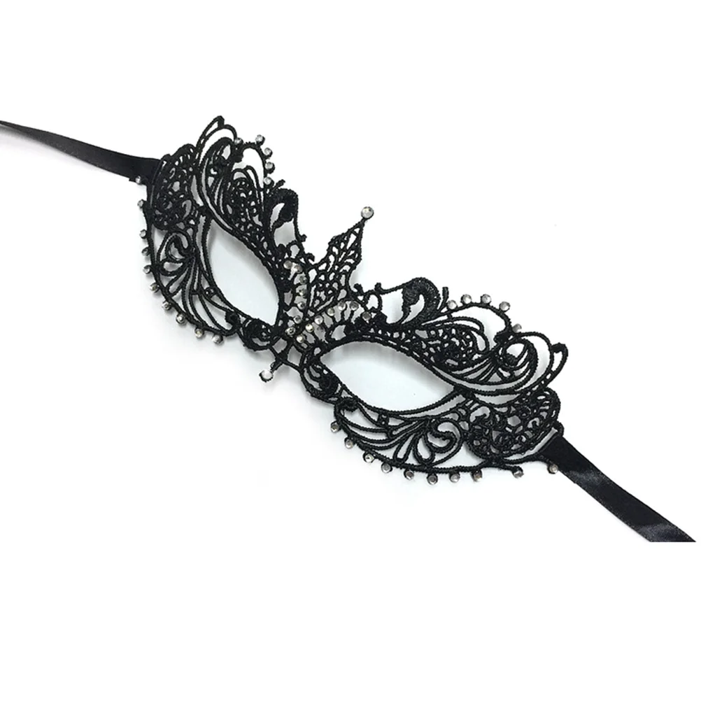 Masque en dentelle noire Premium pour Costume Cosplay fête mascarade femmes masque en dentelle accessoire de fête