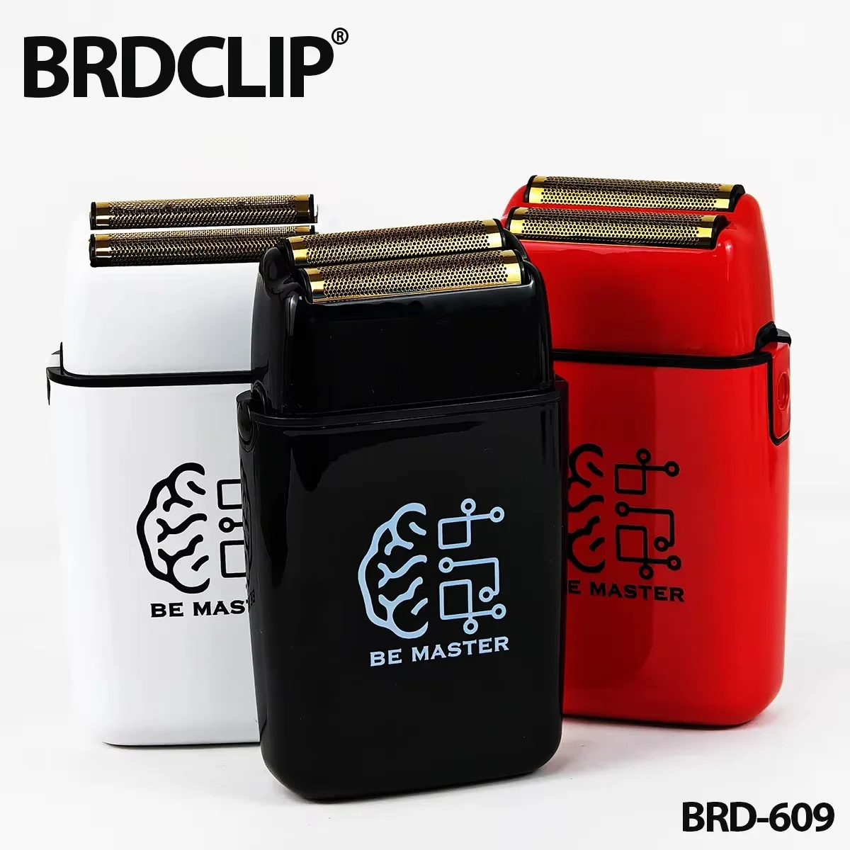 

Профессиональная электробритва 7500 об/мин BRDCLIP 609, парикмахерская, USB беспроводной триммер для бороды, машинка для стрижки волос для мужчин