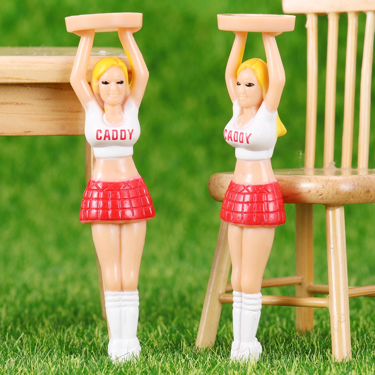 

4pcs Plastic Golf Tees Holder For Outdoor Use Durable Protective Tee Pegs For Driving Range Practice Course Play Golf