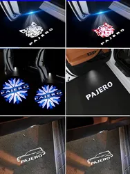 2Pcs Car Door Led Welcome Lights Logo proiettore Laser per Mitsubishi Pajero V87 V93 V97 V33 4 2 3 2006 2007 2008 2009-2019 2020